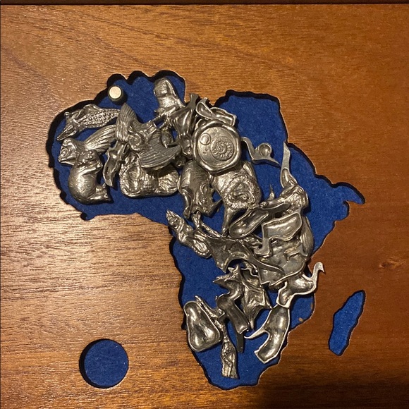 Africa, African Continent in Silver pieces Puzzle Game for Enthusiasts - Picture 5 of 5